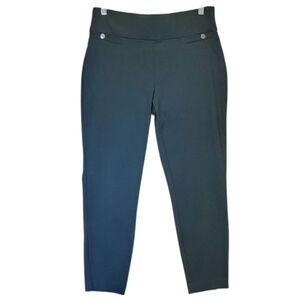 Maurice's Dark Green Mid Rise Cropped Pull-on Pants Size M